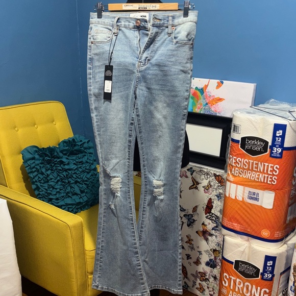 Fashion Nova Denim - Fashion Nova Light Blue Flare Jeans